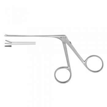 Mini-McGee Micro Alligator Forceps Serrated-Straight Stainless Steel, 8 cm - 3" Jaw Size 3.5 x 0.6 mm 